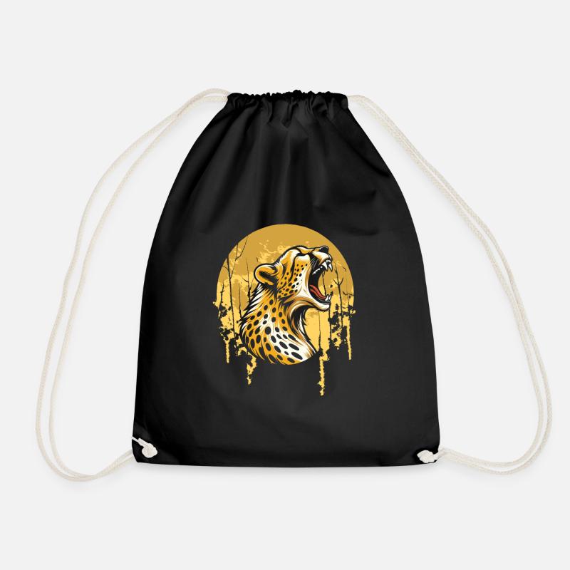 Hurlement de la lune guépard - Sac de sport léger - noir