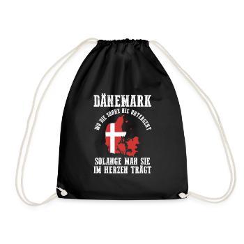 Danois Danemark - Sac de sport léger - noir - Devant
