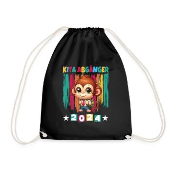 Daycare Leavers 2024 School Enrollment 2024 - Drawstring Bag - black - Front
