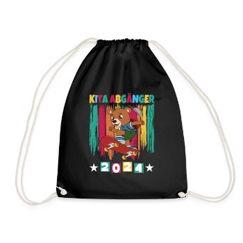 Daycare Leavers 2024 School Enrollment 2024 - Drawstring Bag - black - Front