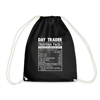 Trading Crypto Stock Market Investor Day Trader - Drawstring Bag - black - Front
