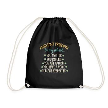 Deputy Principal - Drawstring Bag - black - Front