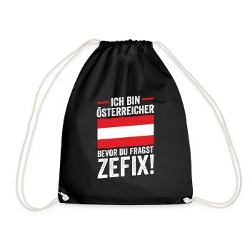 Austrians Austria - Drawstring Bag - black - Front