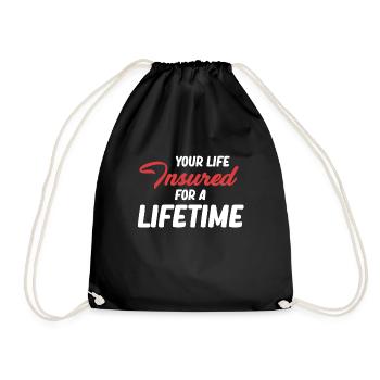 Votre vie est assurée à vie - Sac de sport léger - noir - Devant