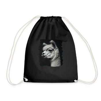 Alpaca Alpakas Alpaka - Turnbeutel - Schwarz - Vorne