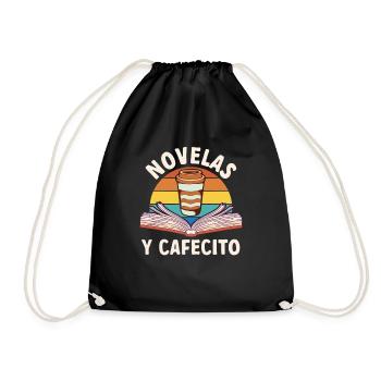 Cafecito Spanish Coffee - Drawstring Bag - black - Front