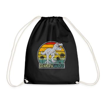 Opasaurus T Rex Dinosaure Grand-père Saurus - Sac de sport léger - noir - Devant