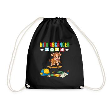 Sortants de la garderie 2024 Inscription à l’école 2024 - Sac de sport léger - noir - Devant