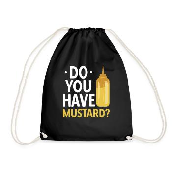 Senf Mustard - Turnbeutel - Schwarz - Vorne