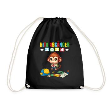 Sortants de la garderie 2024 Inscription à l’école 2024 - Sac de sport léger - noir - Devant