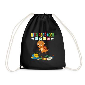 Sortants de la garderie 2024 Inscription à l’école 2024 - Sac de sport léger - noir - Devant