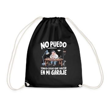 I Can't Got Things To Do In My Garage - Drawstring Bag - black - Front