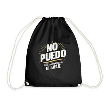 I Can't Got Things To Do In My Garage - Drawstring Bag - black - Front