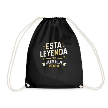 This legend retires 2024 - Drawstring Bag - black - Front