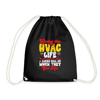 Chauffage, Climatisation, Ventilation, Technicien - Sac de sport léger - noir - Devant