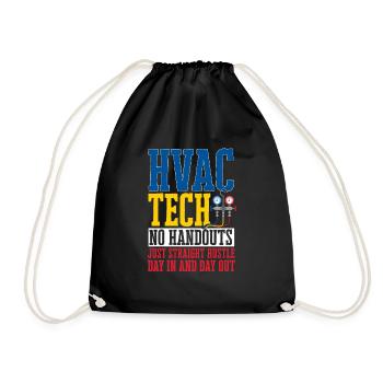 Chauffage, Climatisation, Ventilation, Technicien - Sac de sport léger - noir - Devant