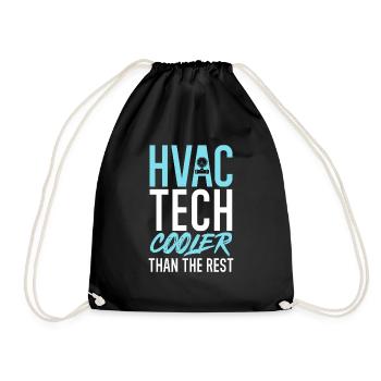 Chauffage, Climatisation, Ventilation, Technicien - Sac de sport léger - noir - Devant