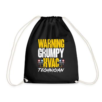 Chauffage, Climatisation, Ventilation, Technicien - Sac de sport léger - noir - Devant