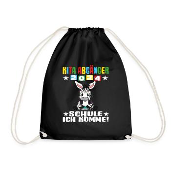 Sortants de la garderie 2024 Inscription à l’école 2024 - Sac de sport léger - noir - Devant