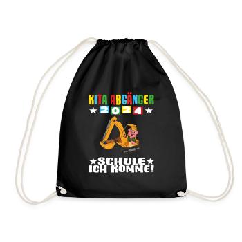 Sortants de la garderie 2024 Inscription à l’école 2024 - Sac de sport léger - noir - Devant