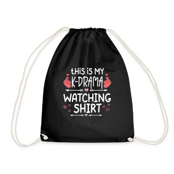 Korean Drama Merch K-Drama Lover Fan - Drawstring Bag - black - Front