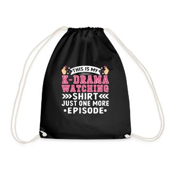 Korean Drama Merch K-Drama Lover Fan - Drawstring Bag - black - Front