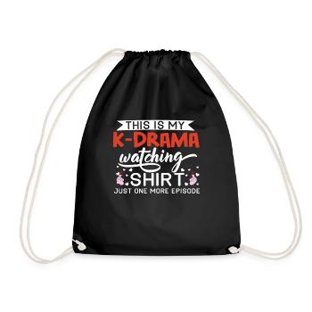 Korean Drama Merch K-Drama Lover Fan - Drawstring Bag - black - Front