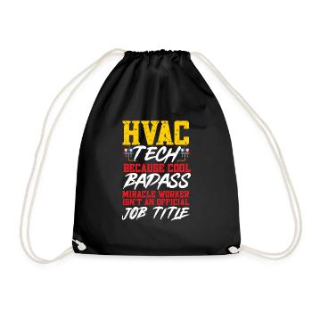 Chauffage, Climatisation, Ventilation, Technicien - Sac de sport léger - noir - Devant