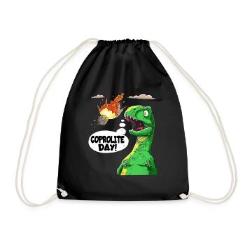 The Humor of Paleontology Dinosaurs - Drawstring Bag - black - Front