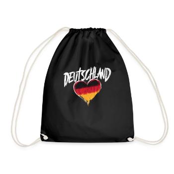 Germany German German GER Almanya Alemania - Drawstring Bag - black - Front