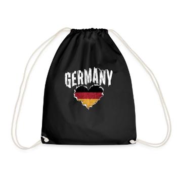 Germany German German GER Almanya Alemania - Drawstring Bag - black - Front
