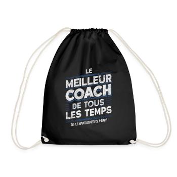 Meilleur Coach Sportif Cadeau Humour Entraîneur - Sac de sport léger - noir - Devant