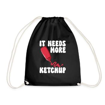 Ketchup Tomatenketchup - Turnbeutel - Schwarz - Vorne