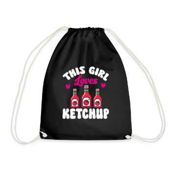 Ketchup Tomatenketchup - Turnbeutel - Schwarz - Vorne