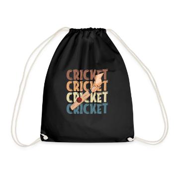 Cricket - Drawstring Bag - black - Front