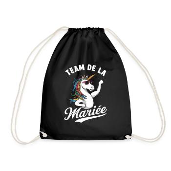 Team De La Mariée Licorne Lunettes De Soleil - Sac de sport léger - noir - Devant