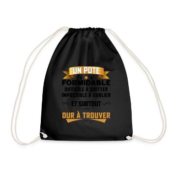 Un Pote Formidable Meilleur Copain Super Ami - Sac de sport léger - noir - Devant