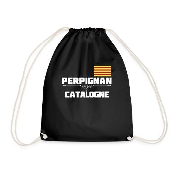 Rugby 66 Perpignan Catalogne Homme Femme Enfant - Sac de sport léger - noir - Devant