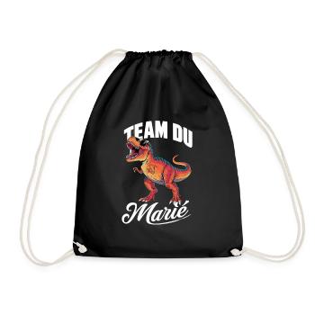 Mariage Homme Dinosaure Team Du Marié T-Rex - Sac de sport léger - noir - Devant