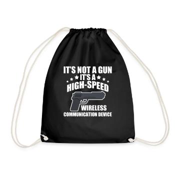 Its Not A Gun Meme - Funny Its Not A Gun - Turnbeutel - Schwarz - Vorne