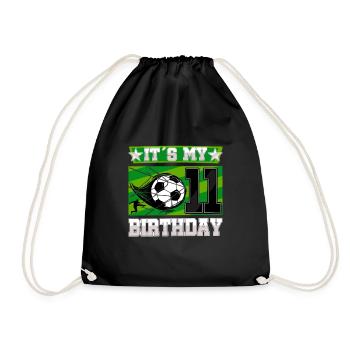 11th birthday Boy Soccer 11 Years Old Gifts - Turnbeutel - Schwarz - Vorne