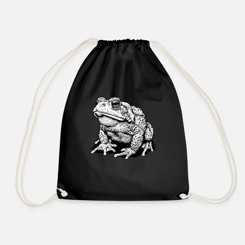Toad Kröten Kröte - Turnbeutel - Schwarz