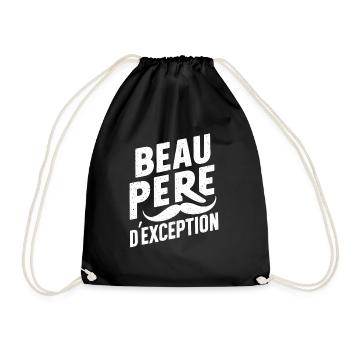 Father-in-law Exceptional Father's Day Gift Idea - Drawstring Bag - black - Front