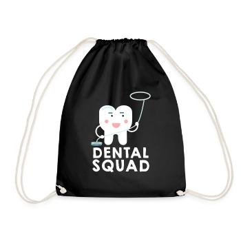 Dental Squad Dental Assistant Dentist Student - Turnbeutel - Schwarz - Vorne