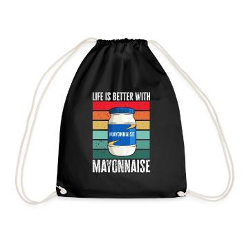 Mayonnaise - Sac de sport léger - noir - Devant