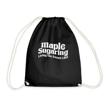 Sucre d’érable Entaillage d’érable doux - Sac de sport léger - noir - Devant