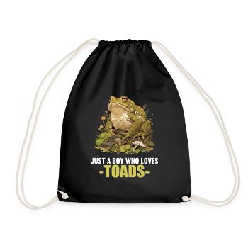 Toad Toads Toad - Drawstring Bag - black - Front