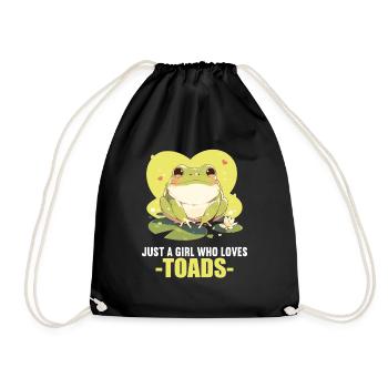 Toad Toads Toad - Drawstring Bag - black - Front