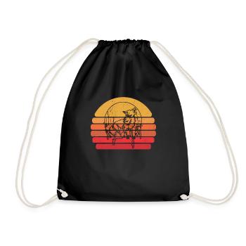 Hurlement de la lune du renard - Sac de sport léger - noir - Devant