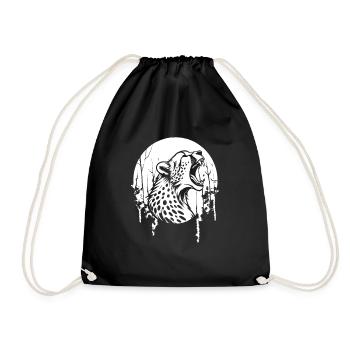 Hurlement de la lune guépard - Sac de sport léger - noir - Devant